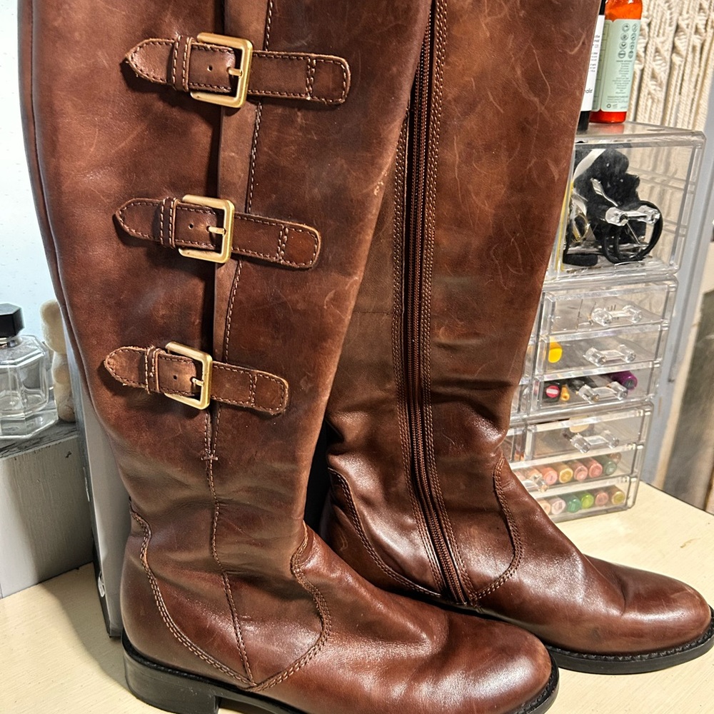 Ecco Tan Leather Boots